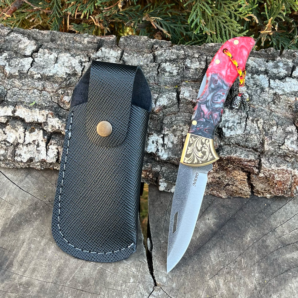 Katlanır Model - N690 Çelik - Epoksi Sap - 19 Cm