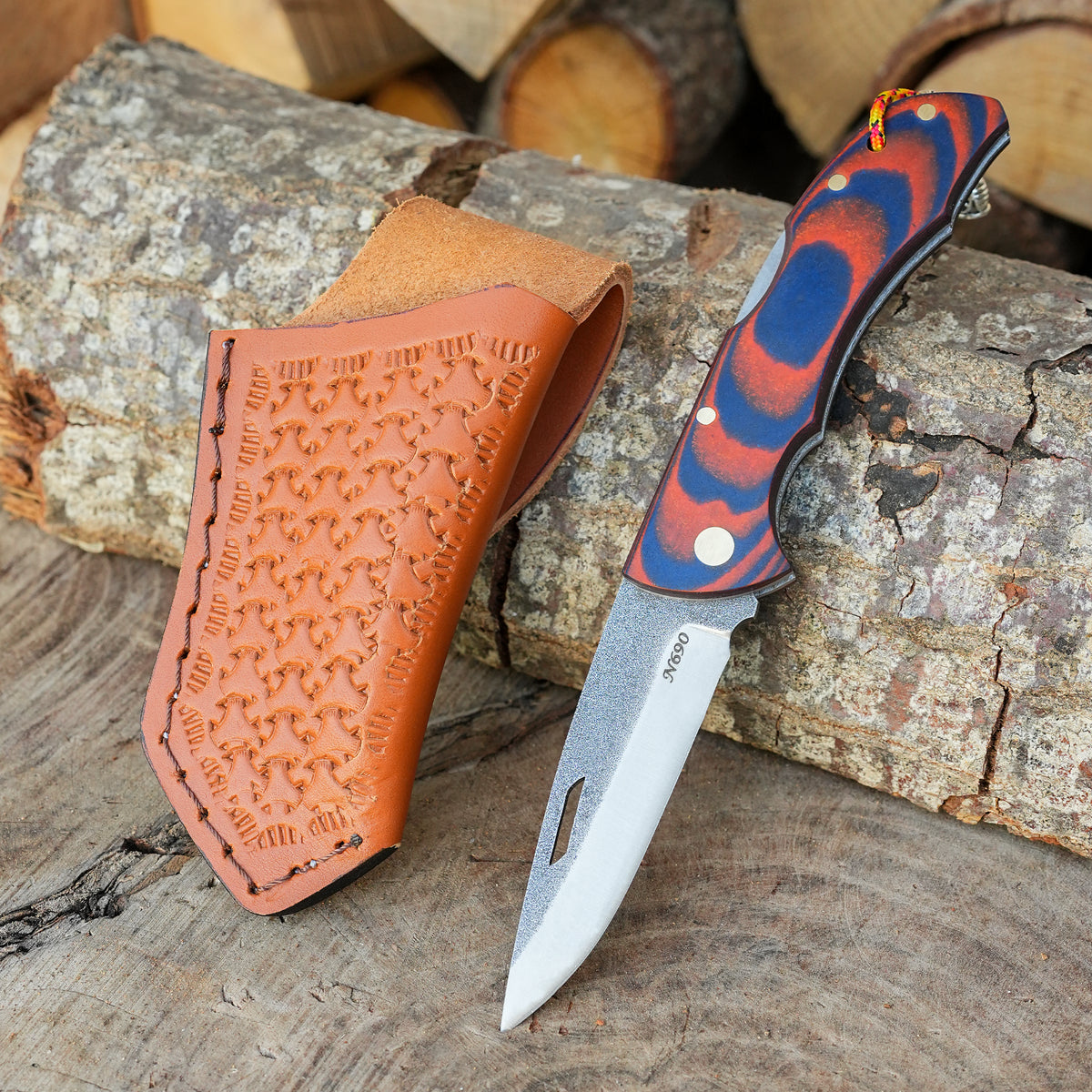 Katlanır Model - N690 Çelik - Mikarta Sap