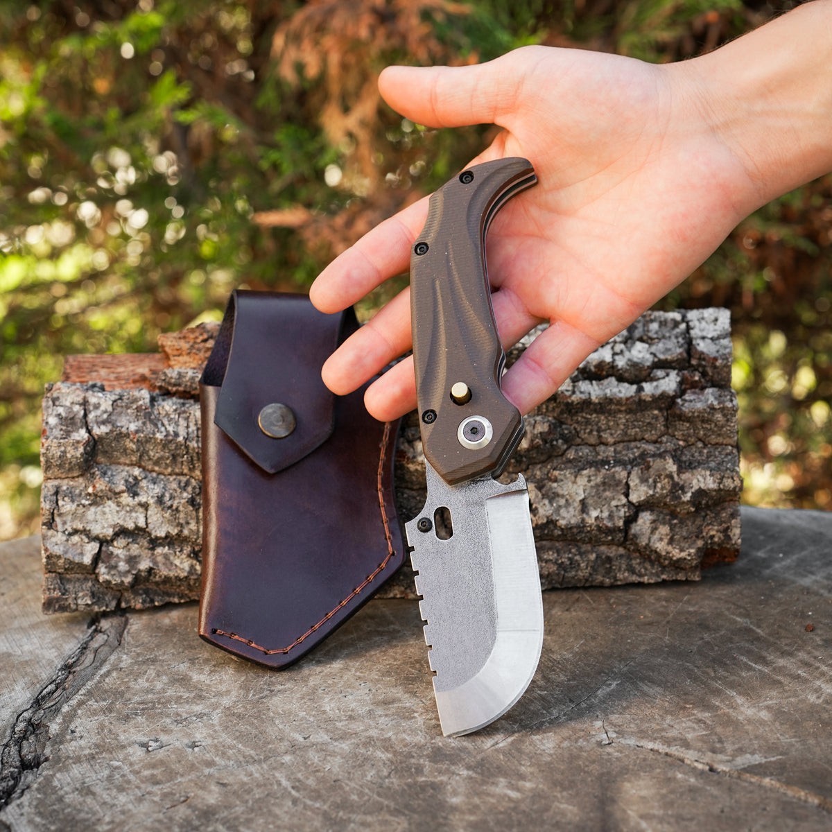 Katlanabilir Balta Model - N690 Çelik -Kompakt Sap - 21 Cm