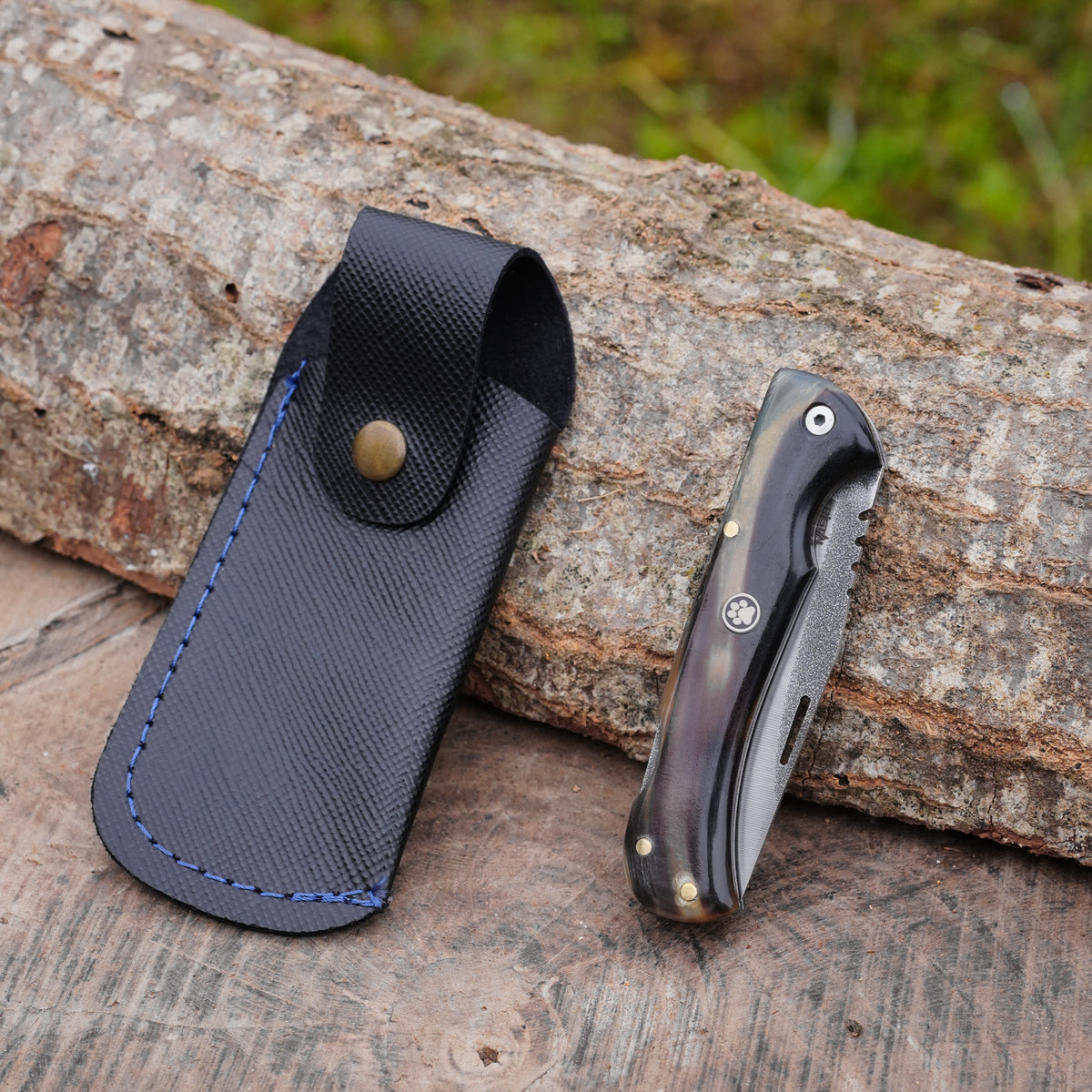 Kemik Sap - N690 Çelik Katlanır Bıçak 20 Cm