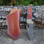 Katlanır Model- Damascus Çelik - Stabilize Sap