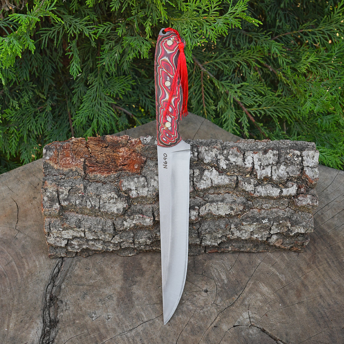 Kesme Bıçağı – N690 Çelik – Verzalit Saplı Profesyonel Seri- 29 Cm