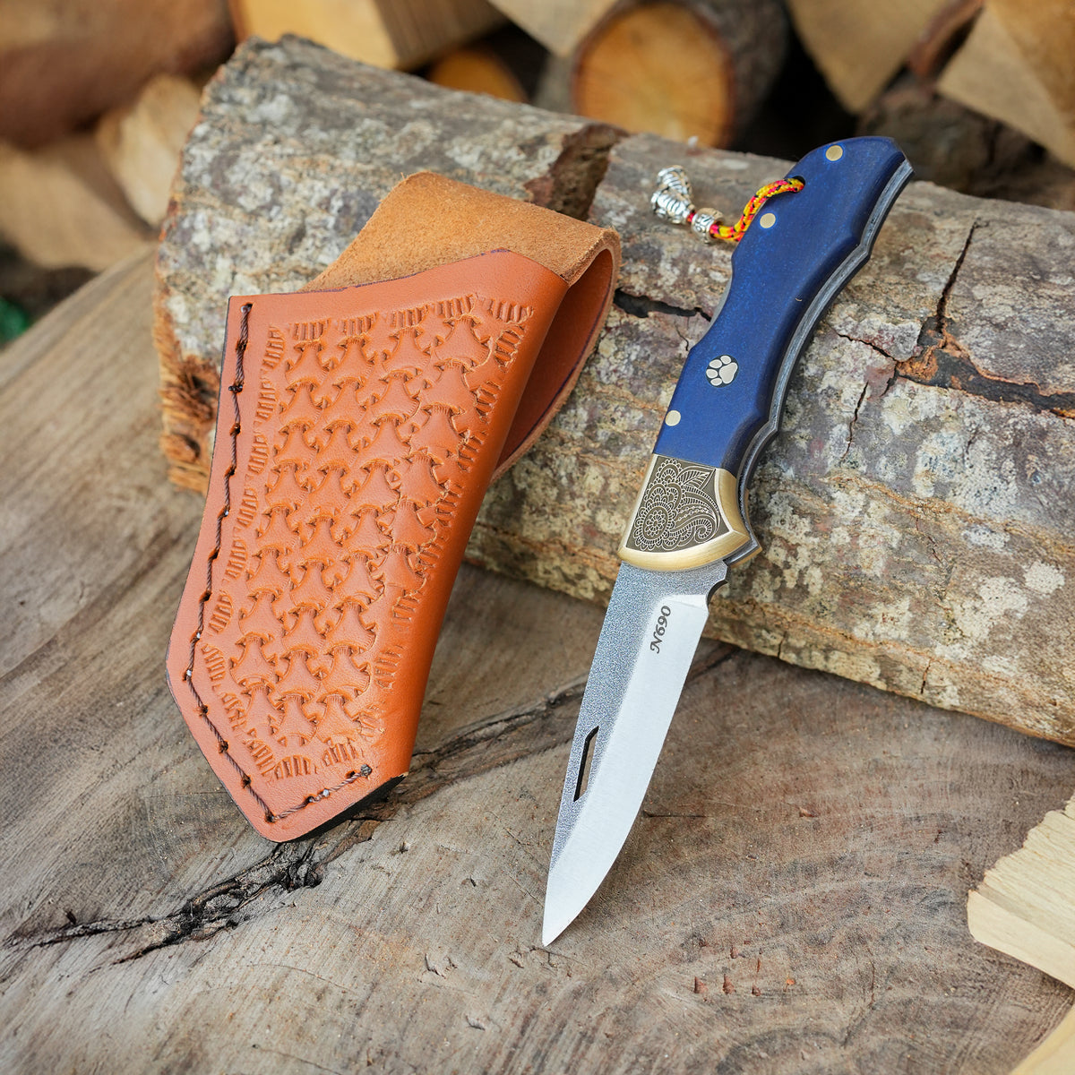 Katlanır Model - N690 Çelik - Mikarta Sap