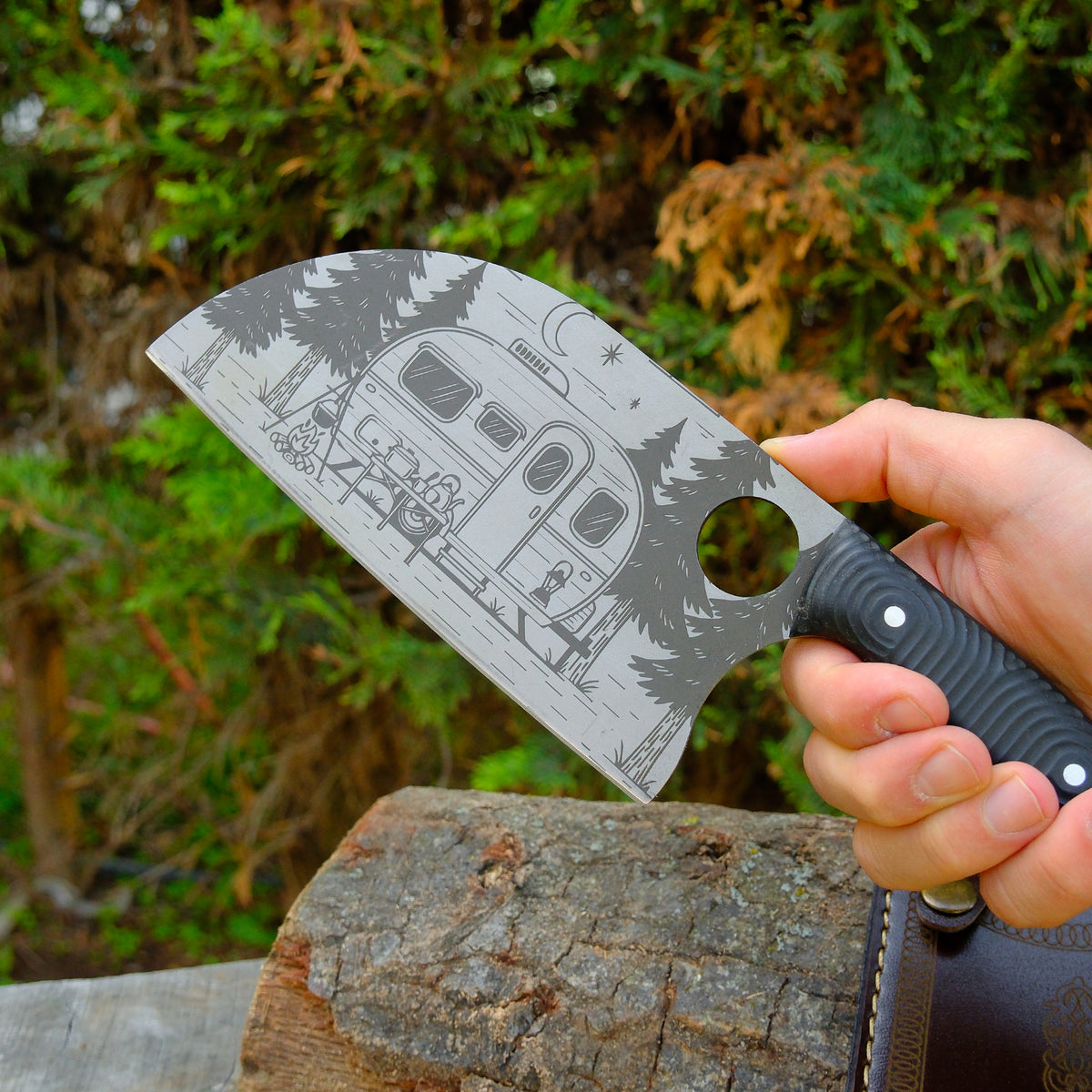 Almazan 28 Cm - Karavan Gravür İşlemeli - Kompakt Sap