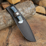 Köse Mehmet bıçakları serisinden kemik saplı, el işçiliğiyle üretilmiş paslanmaz çelik bıçak.