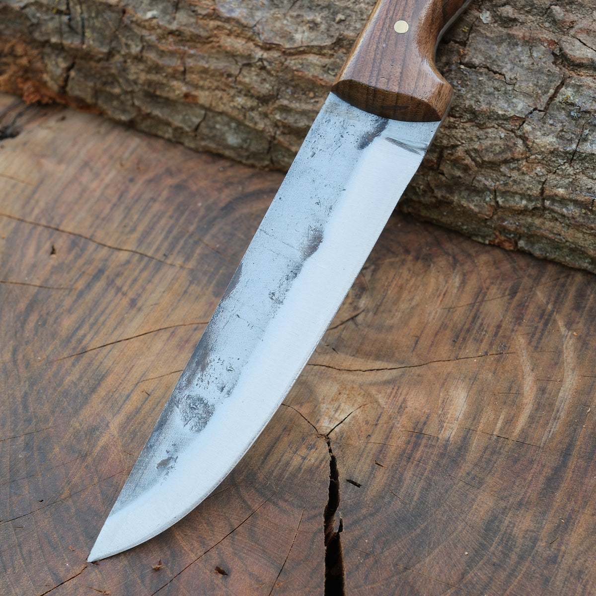 Ceviz saplı, güçlü ve dengeli yapısıyla öne çıkan kurban bıçağı modeli.