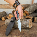 4034 Alman paslanmaz çelikten üretilmiş kemik saplı 23 cm bıçak