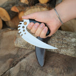 4034 Alman paslanmaz çelikten üretilmiş, epoksi saplı 19 cm el yapımı bıçak