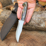 4034 Alman paslanmaz çeliği ve kemik sap ile üretilmiş 21 cm el yapımı bıçak