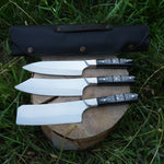 El işçiliğiyle üretilmiş, estetik ve fonksiyonel şef bıçağı Mutfakta konforlu kullanım sunan premium kalite bıçak