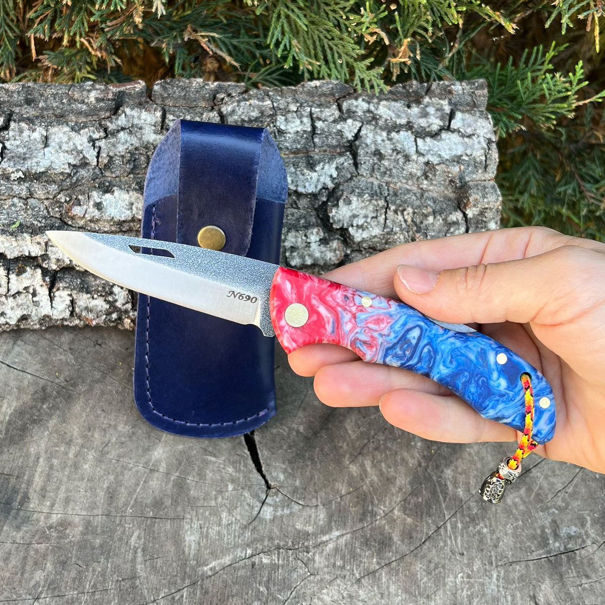 Katlanır Model - N690 Çelik - Epoksi Sap - 19 Cm