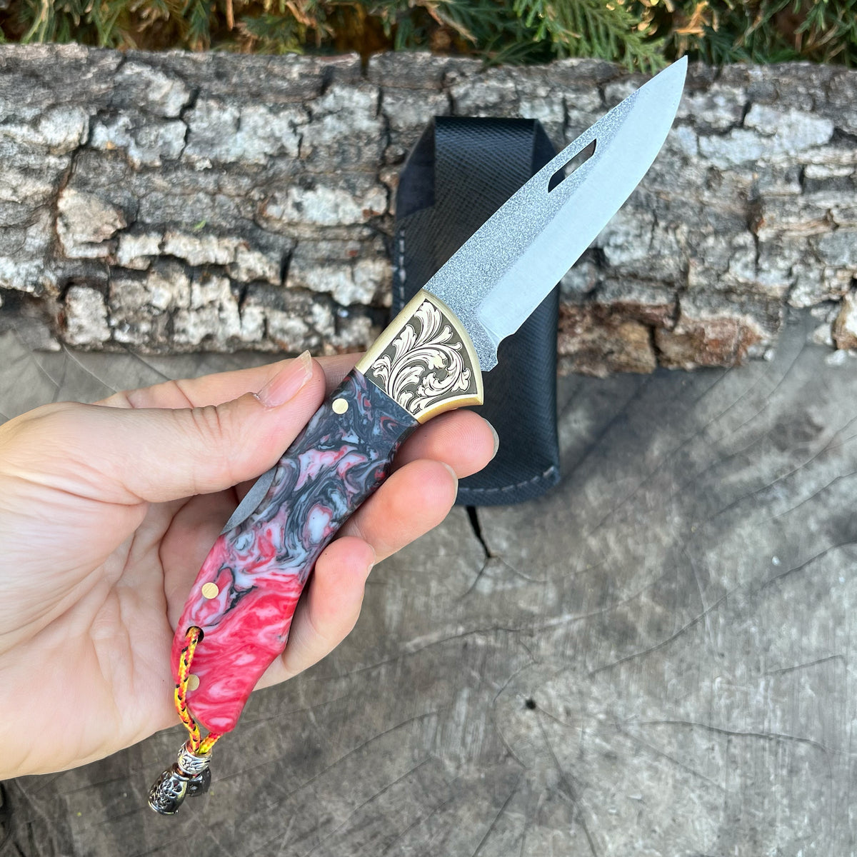 Katlanır Model - N690 Çelik - Epoksi Sap - 19 Cm