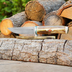 Bushcraft 30 Cm - Standlı Koç Boynuzu Sap