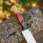 Kelle Bıçağı - N690 Çeliği -Allah Yazılı- Özel Ahşap Kutulu