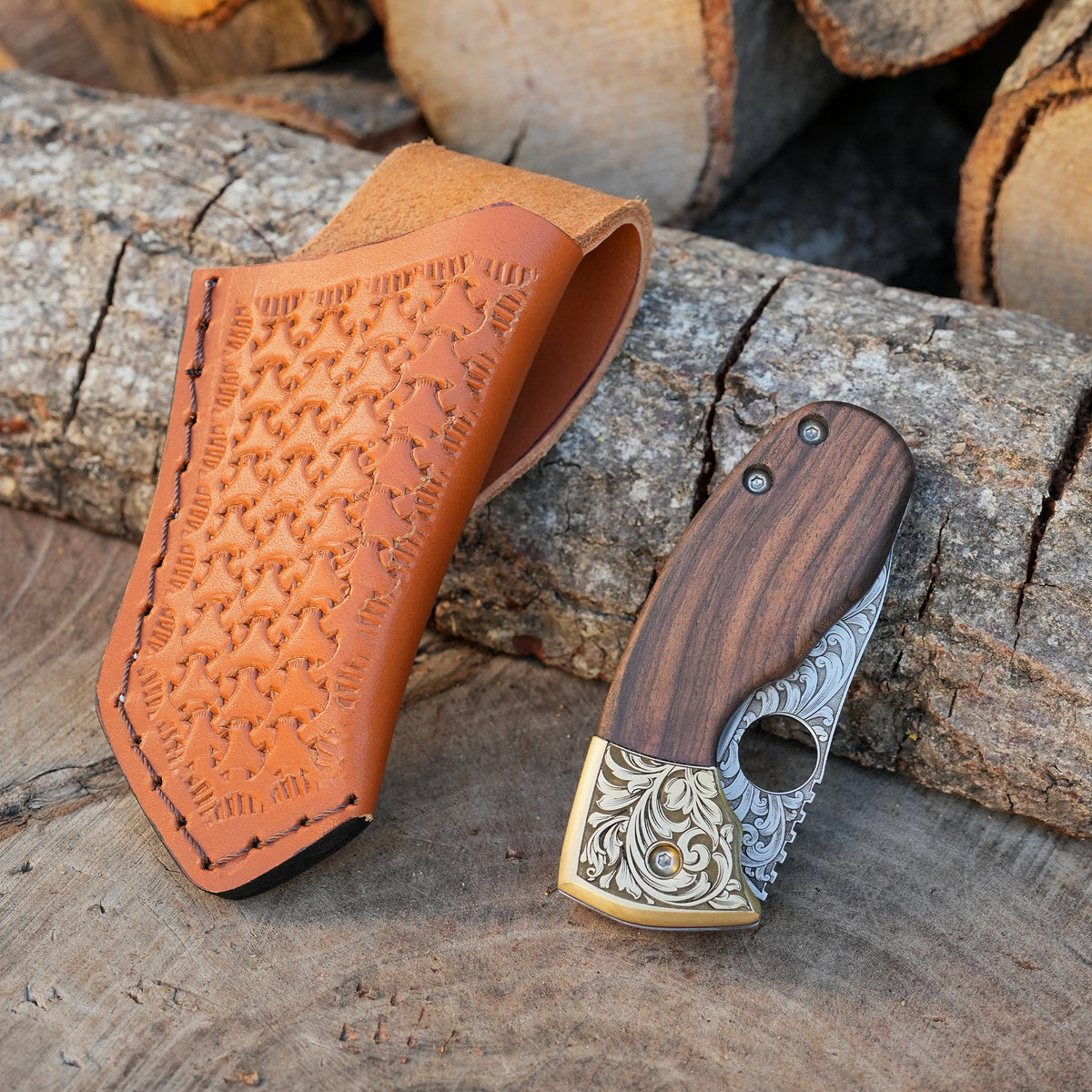 Katlanır Model- N690 Çelik - Ceviz Balçak Pirinç