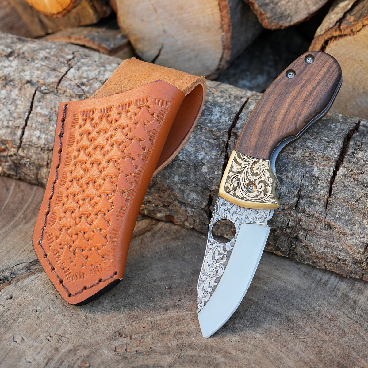 Katlanır Model- N690 Çelik - Ceviz Balçak Pirinç