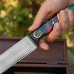 Kelle Bıçağı - N690 Çeliği -Allah Yazılı- Özel Ahşap Kutulu