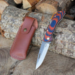 Katlanır Model - N690 Çelik - Mikarta Sap - 17 Cm