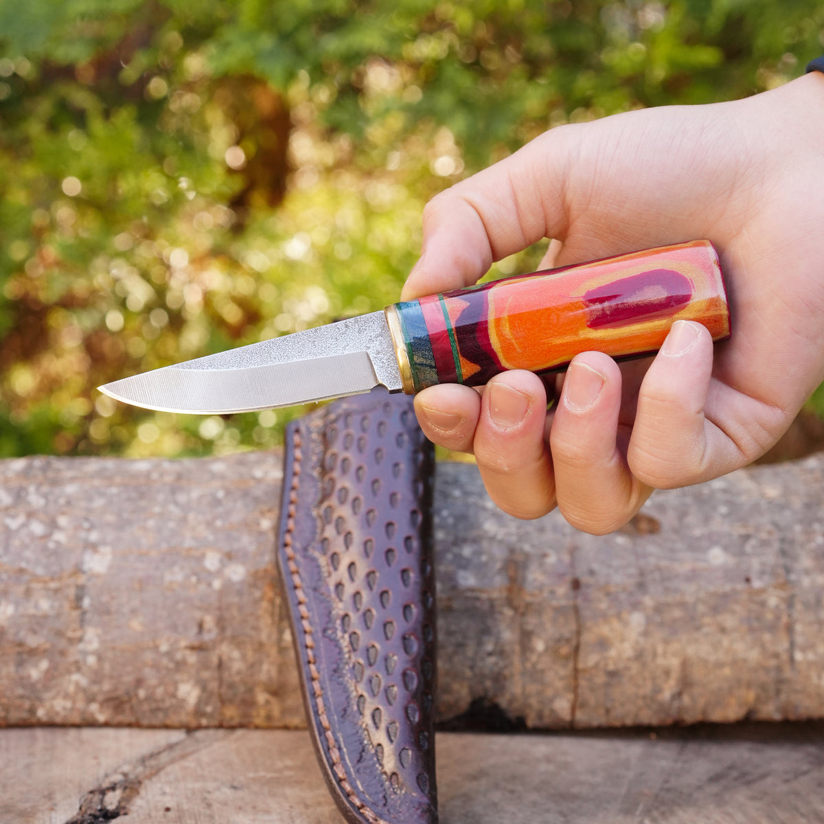 Puukko Model - N690 Çeliği - Japon Kaplama G-Carta Sap