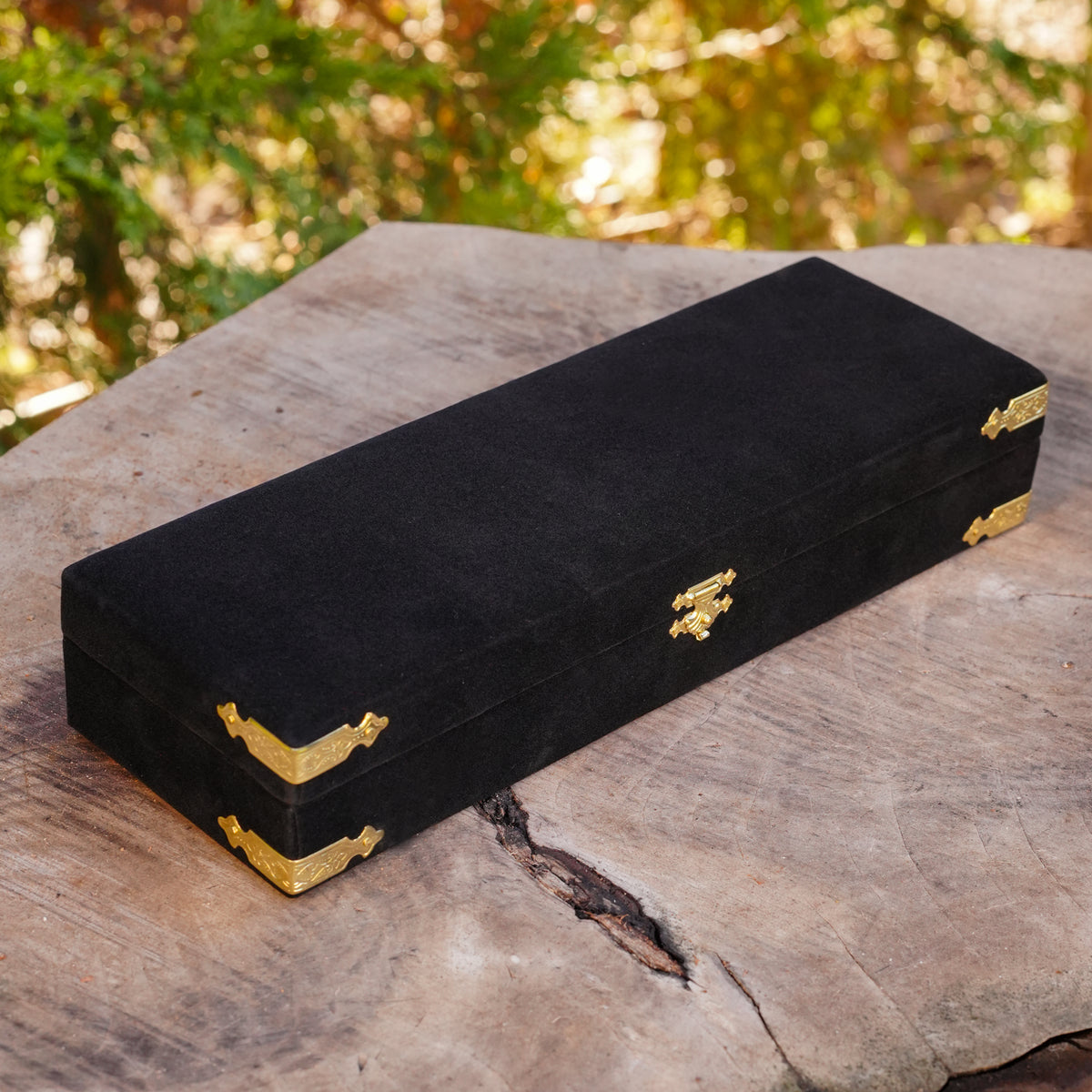 Koleksiyonluk ve Avcı Bıçakları İçin Siyah Kadife Kutu