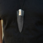 Kolye Model 10 Cm- N690 Çelik - Geyik Boynuzu Sap