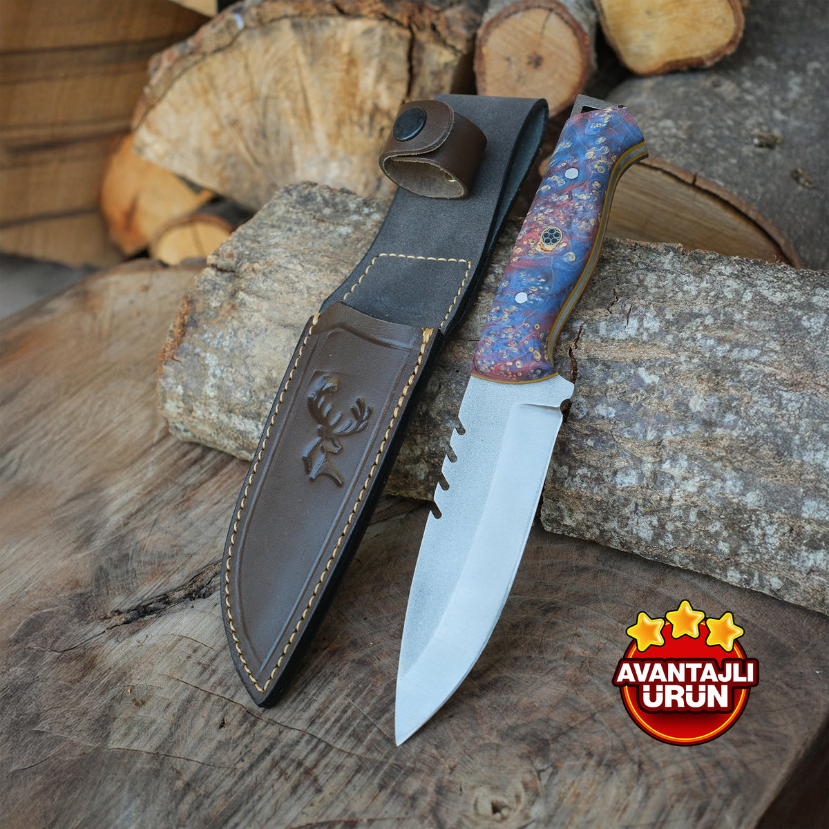 Av Bıçağı 25 Cm - N690 Çeliği - Stabilize Sap