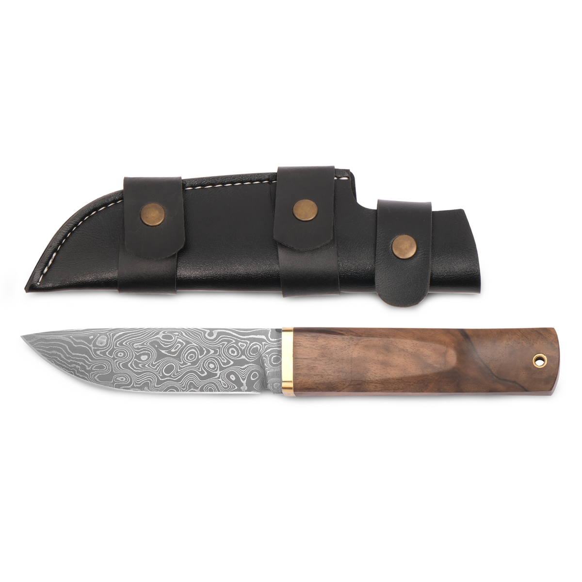 Puukko - Damascus Çelik - Ceviz Kabza