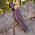 Puukko Model - N690 Çeliği - Japon Kaplama Tespih Saplı