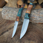 Hediye kılıflı, dayanıklı ve estetik bushcraft ile katlanır model bıçaklar