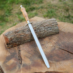 Ceviz kabzalı paslanmaz çelik masat, bıçaklar için profesyonel bileme aracı