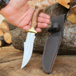 4116 paslanmaz Alman çeliğinden üretilmiş ceviz saplı özel el yapımı bıçak