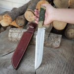 Outdoor ve kamp kullanımı için tasarlanmış, sağlam yapılı Yatağan kasabası üretimi paslanmaz bıçak