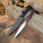 4034 Alman çeliğinden yapılmış epoksi saplı el yapımı çerkez bıçak