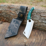 Epoksi saplı, 4034 paslanmaz Alman çeliğinden üretilmiş kompakt Yatağan bıçak modeli