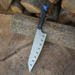 Verzalit saplı bu şef bıçağı seti, ergonomik tutuş ve sağlam yapısıyla ev kullanıcıları için de profesyonel deneyim sunar.