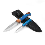 Güvenli taşıma için kılıf hediyesiyle sunulan 2’li bıçak seti