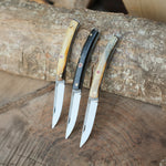 Koleksiyonluk ve günlük kullanım için uygun kemik saplı paslanmaz çelik bıçak