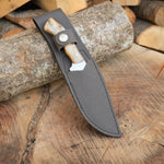 Koleksiyon ve günlük kullanım için uygun kemik saplı paslanmaz bıçak