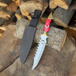 Yatağan kasabasında üretilmiş bu paslanmaz bıçak, 35 cm uzunluğu ve sağlam yapısıyla fonksiyonel bir kullanım sunar.