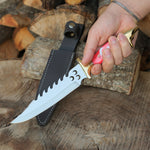 Yatağan kasabasında köse mehmet bıçakları ustaları tarafından üretilmiş, 4116 paslanmaz çelikten yapılmış bu 35 cm’lik el yapımı model.