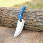 Günlük kullanım ve hediye için ideal, estetik tasarımlı epoksi saplı küçük bıçak