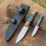 Kamp ve mutfak kullanımına uygun, dayanıklı paslanmaz çelik bıçak seti