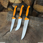 N690 çelikten üretilmiş Göktürkçe işlemeli özel üretim Yatağan bıçağı