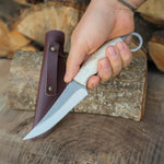 Orijinal geyik boynuzu saplı, 4034 paslanmaz Alman çelik bıçak