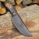 Outdoor ve mutfak kullanımı için 25 cm ceviz saplı bıçak modeli