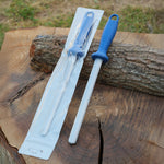 Paslanmaz çelikten üretilmiş, kauçuk kabzalı 33 cm masat modeli