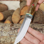 Bushcraft 30 Cm - Standlı Koç Boynuzu Sap