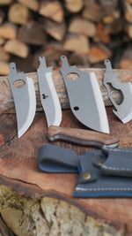 Paslanmaz 4034 Alman çeliği ve ceviz saplı kamp bıçak seti