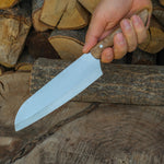 4034 paslanmaz Alman çelikten yapılmış ceviz saplı şef bıçağı