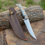 Yatağan kasabasında ustalar tarafından üretilmiş el yapımı paslanmaz çelik bıçak.